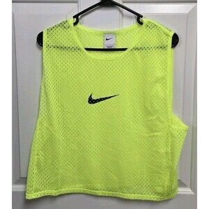 Nike Womens Green Dri-FIT Sleeveless Mesh Athletic Training Soccer Bib Size L